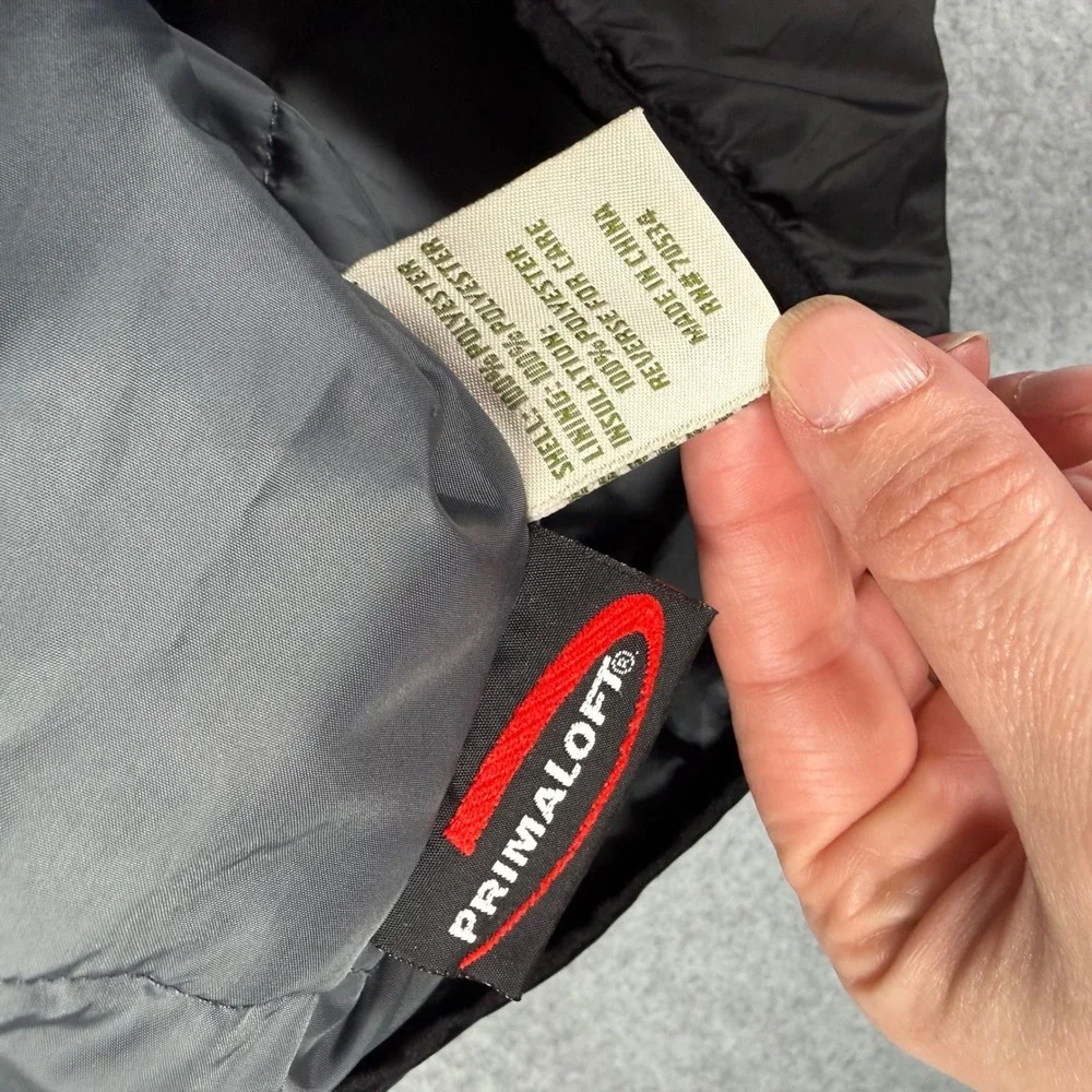 Orvis Mens Primaloft Insulated Full Zip Vest Black XL Lightweight Outdoor Puffer